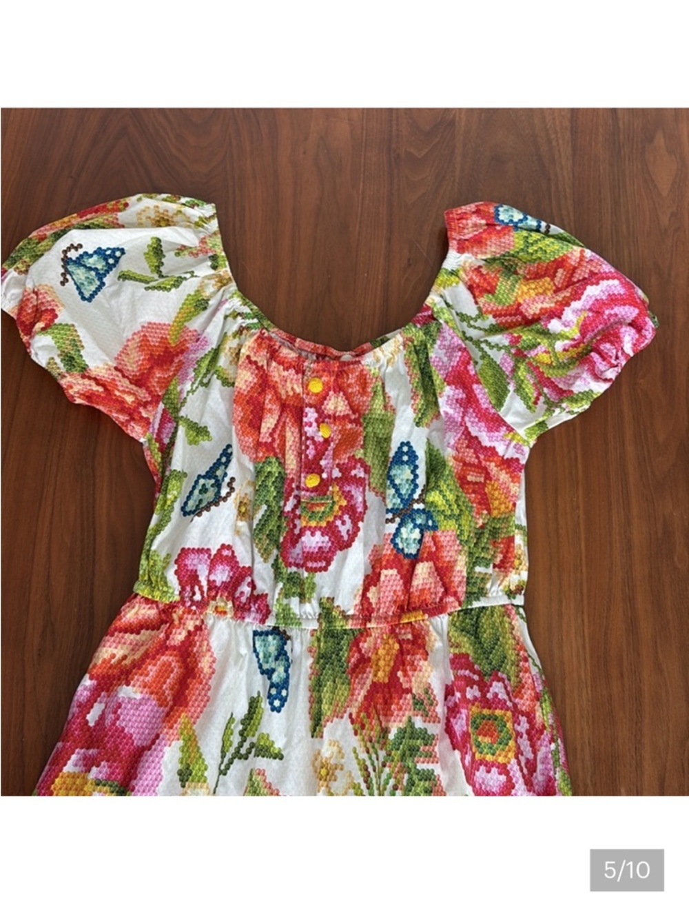 Farm Rio Tiered Maxi Dress medium - Picture 7 of 11
